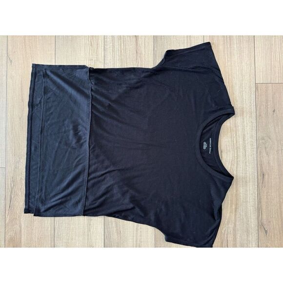 American Eagle Oversized Ribbed Black Loose Soft Tunic T Shirt S Small Women’s - Picture 4 of 4